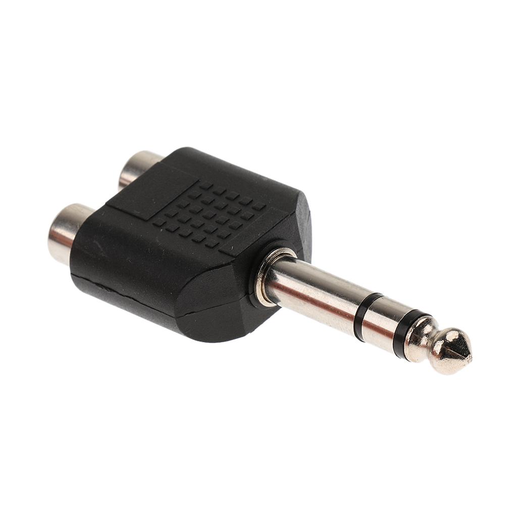Audio And Music Splitter - Pemisah Audio Kabel RCA Ganda 6.5mm