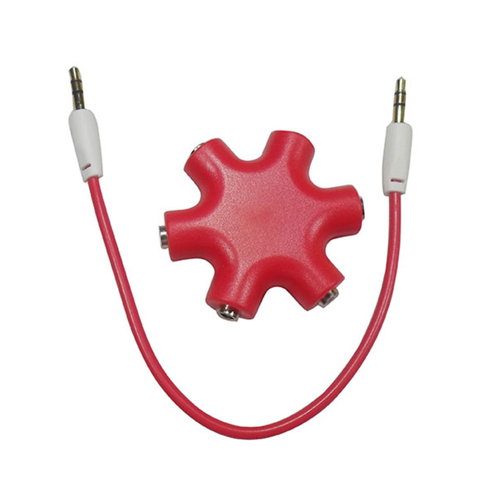 Audio And Music Splitter - Splitter Earphone 3.5mm 6 Port Universal
