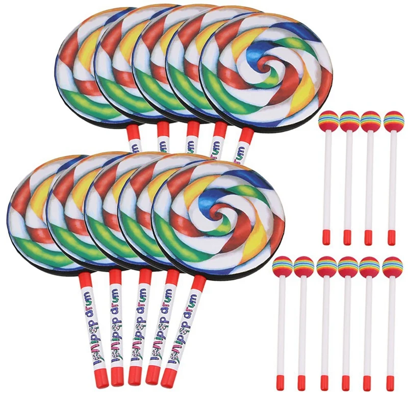 Audio Music Lollipop - 10 buah 7.9 inci Bentuk Lollipop