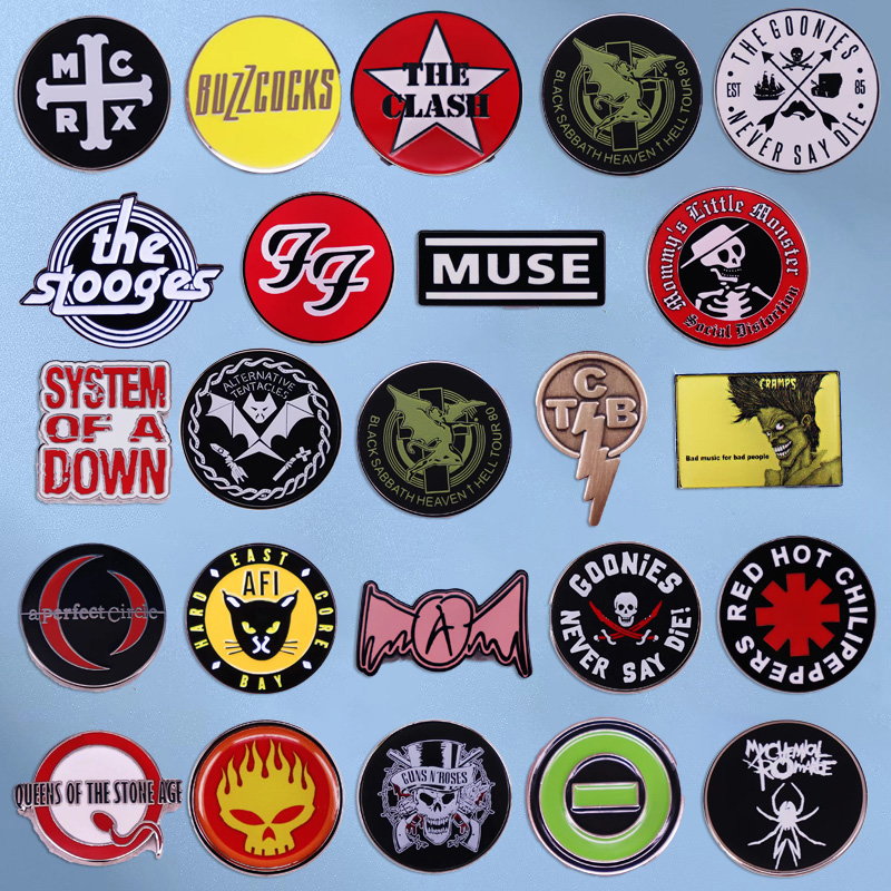 Audio Music Lollipop - Pop Rock Band Enamel Pin Album