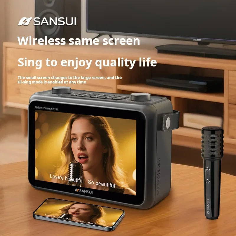 SANSUI K115 Layar LED 10.1 Inc - Audio Music To Lyrics ulasan dan harga