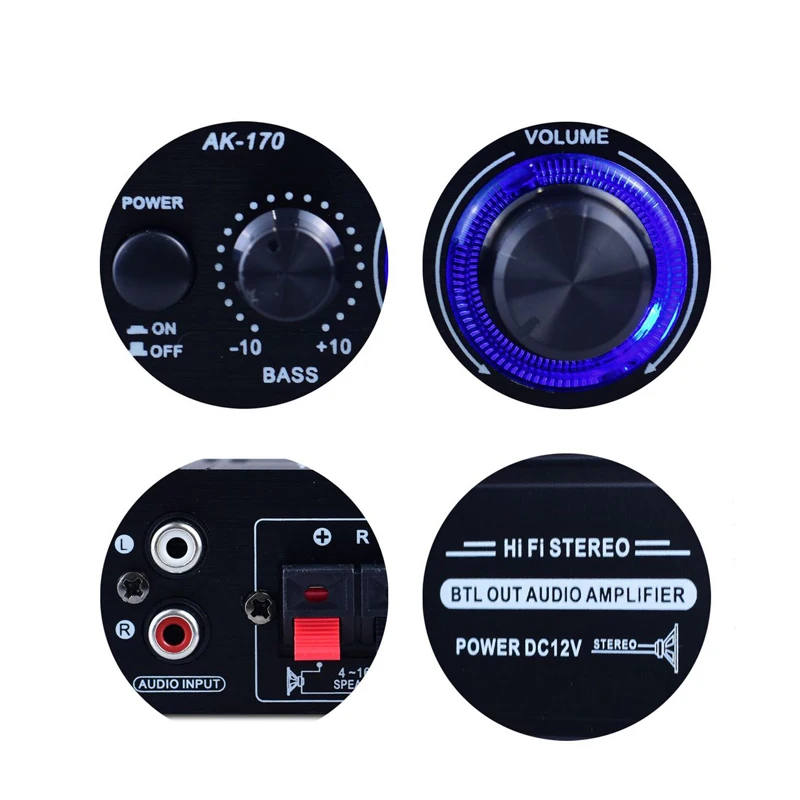 AK170 penguat daya Digital Min - Audio Music Generator ulasan dan harga