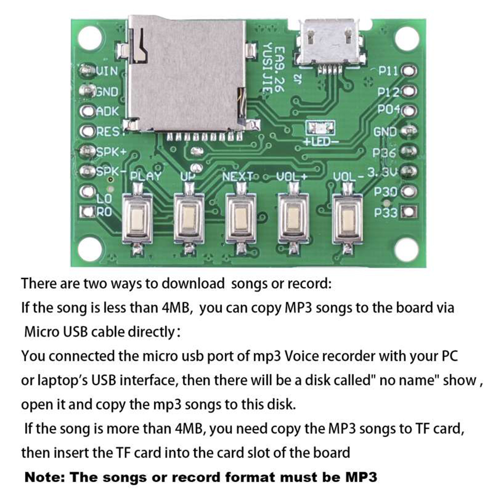 Kit Modul Pemutaran Musik MP3  - Audio Music To Download ulasan dan harga
