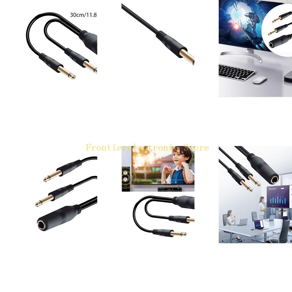 G8DB 2x 1/4 Inci 6.35Mm Ke 6.3 - Audio And Music Splitter ulasan dan harga