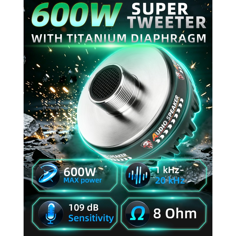 2 Buah Speaker Tweeter Titaniu - Audio Music Generator ulasan dan harga