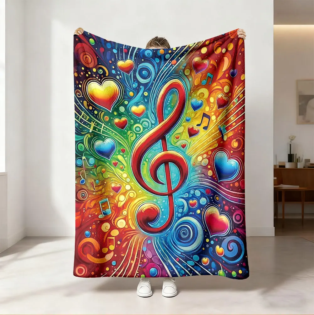 Selimut Lempar Motif Pelangi N - Audio Into Music Sheet ulasan dan harga