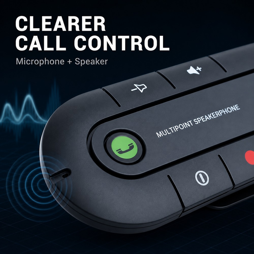 Speakerphone Mobil Bluetooth 4 - Audio Music Car ulasan dan harga